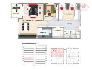 Prodaje se! Odličan trosoban stan 90 m2 - stambeni kompleks Ritašići 2, Gračanica