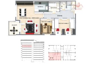 Prodaje se! Trosoban stan 90 m2 na 5. spratu. Ritašići 2, Gračanica