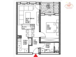 Prodaje se dvosoban stan u Gračanici 45,52 m2 - Malezijska ulica