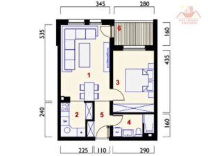 Prodaje se dvosoban stan 46,74 m2 - Korića Han, Lamela E