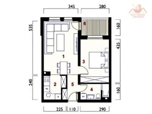 Prodaje se dvosoban stan 45,69 m2, Gračanica - Korića Han, Lamela E