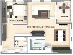 Akcijska cijena! Prodaje se dvosoban stan 73 m2 -- Ritašići, Gračanica